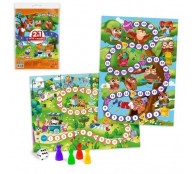 Игра ходилка с фишками для малышей 2 в 1.Котики+Совушки