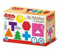 Игра настольная головоломка "IQ Пазлы + танграм"
