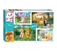 Набор пазлов 30-40-54-60 элементов Step Puzzle "Легенды Disney" 4 в1, ассорти
