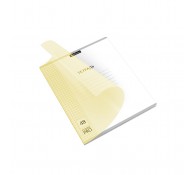 Тетрадь общая ученическая с пластиковой обложкой на скобе ErichKrause Классика CoverPrо Pastel, желтый, А5+, 48 листов, клетка