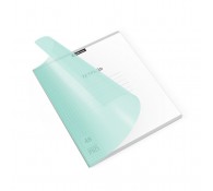 Тетрадь общая ученическая с пластиковой обложкой на скобе ErichKrause Классика CoverPrо Pastel, мятный, А5+, 48 листов, клетка