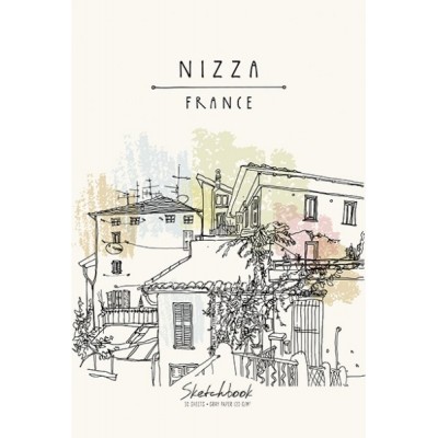 Скетчбук 30л А4 Гребень Ницца (бумага чёрная 120 г/кв.м)