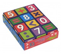 Умные кубики  в поддончике. 12 штук. Учимся считать