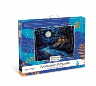 Алмазная мозаика. Ночь в лесу