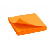 Бумага для заметок с липким слоем 75х75 мм, 100шт, оранжевая 