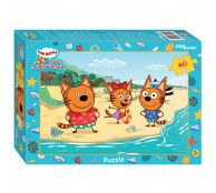 Пазл 60 элементов. Три кота