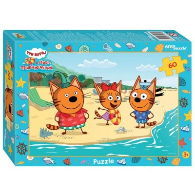 Пазл 60 элементов. Три кота