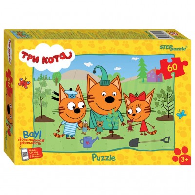 Пазл 60 элементов. Три кота