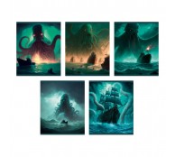 Тетрадь 96л. А5, клетка "Фантастические миры" скрепка (в ассортименте)