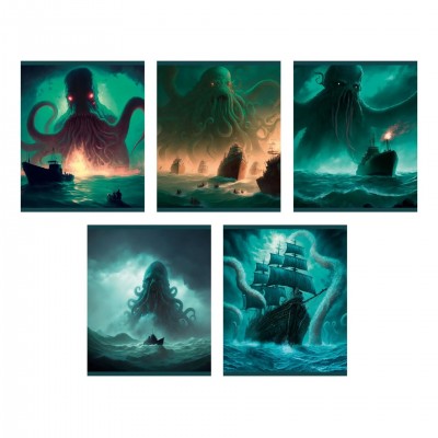 Тетрадь 96л. А5, клетка "Фантастические миры" скрепка (в ассортименте)