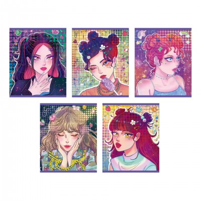 Тетрадь 96л, А5, клетка "Яркий стиль" (в ассортименте) 