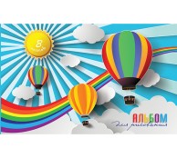 Альбом для рисования А4, 8 листов, на скобе, ассорти 4 вида