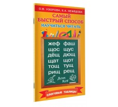 Самый быстрый способ научиться читать. Слоговые таблицы