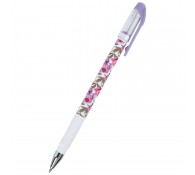 კალამი ბურთულიანი AXENT AB1049-43-A Floral White, ლურჯი