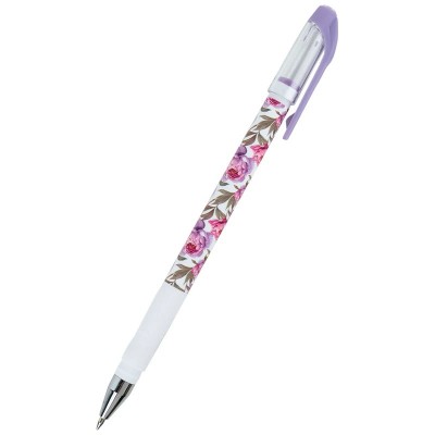კალამი ბურთულიანი AXENT AB1049-43-A Floral White, ლურჯი