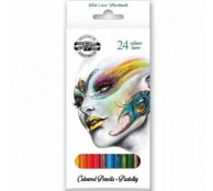 Цветные карандаши 24 цветов (белые)