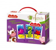 Тройные пазлы Собери в группу, 24 элемента