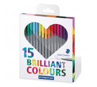 ლაინერი Staedtler სამკუთხა ფერადი 0.3მმ. 15ფ.