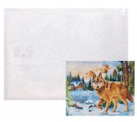 Рисование по номерам. Волк в зимнем лесу 40*50 см Рисование по номерам. Волк в зимнем лесу 40*50 см