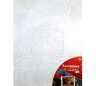  Холст с красками "Палитра. Рисование по номерам. Тигр в реке"