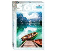 Пазл 560 элементов Италия Озеро Брайес