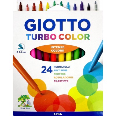 Фломастеры GIOTTO Turbo Color 24 цвета