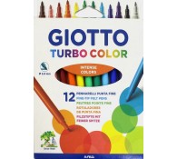 Набор фломастеров GIOTTO Turbo Color 12 цветов
