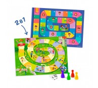 Игра-ходилка с фишками для малышей 2-в-1. Эмоции + Уроки вежливости