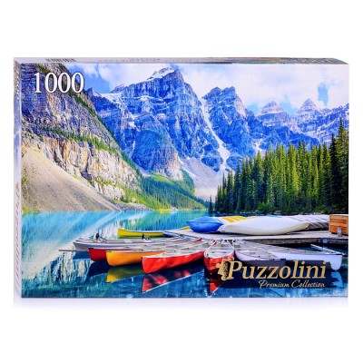 Пазлы 1000 деталей Puzzolini Канада. Озеро Морейн