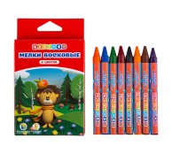 Мелки восковые ЦВЕТИК 8 цветов