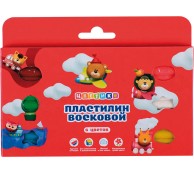 Пластилин восковой Цветик, со стеком, 6 цветов, 90 г.