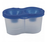 Стакан непроливайка для кистей двойной Цветик