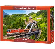 500 элементов Поезд на мосту