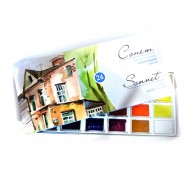 Набор акварельных красок Сонет 24 цвета в кюветах