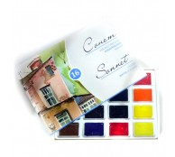 Набор акварельных красок Сонет 16 цветов в кюветах