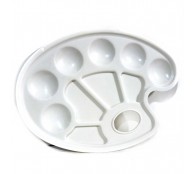 პალიტრა პლასტმასის ოვალური, 17*23 სმ.