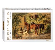 Пазл Russian Museum Collection - Лошади у крыльца, 1000 элементов