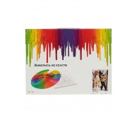 Раскраска по номерам /Ухаживание/ на ч/б холсте, 30 х 40 см 